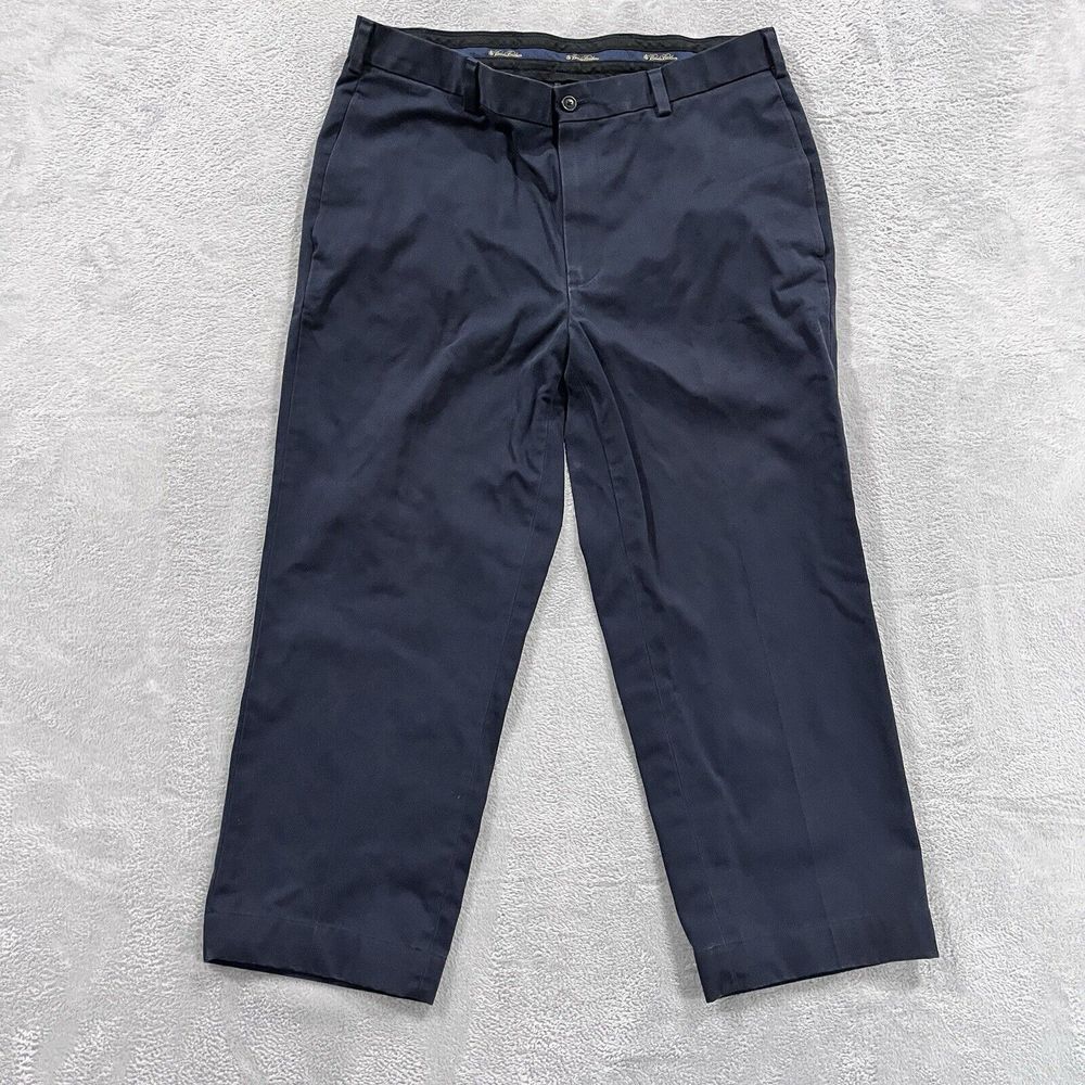 Brooks Brothers Pants Mens 33x24* Clark Advantage Chino Casual‎ Navy Blue